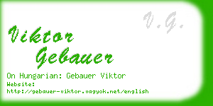 viktor gebauer business card